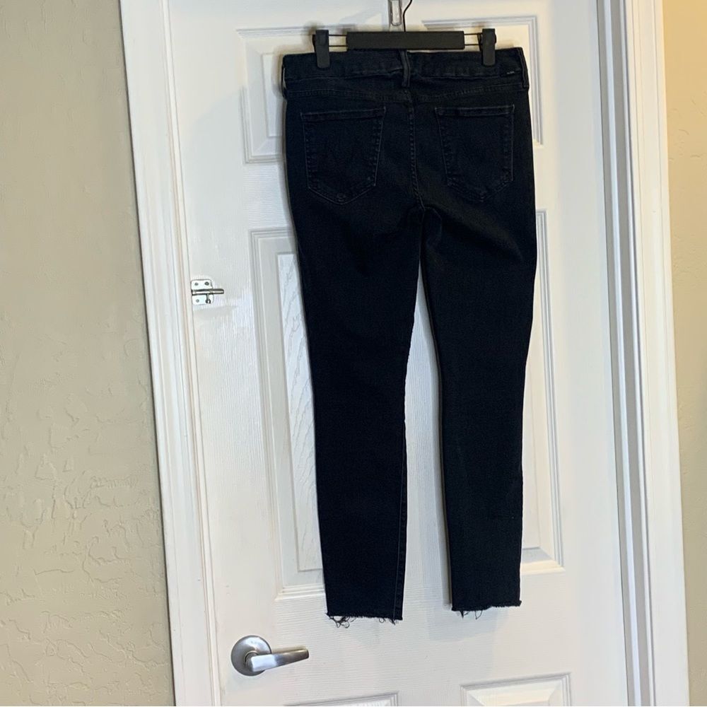 MOTHER The Looker Ankle Fray in BlackBird Size 28 - Picture 6 of 16